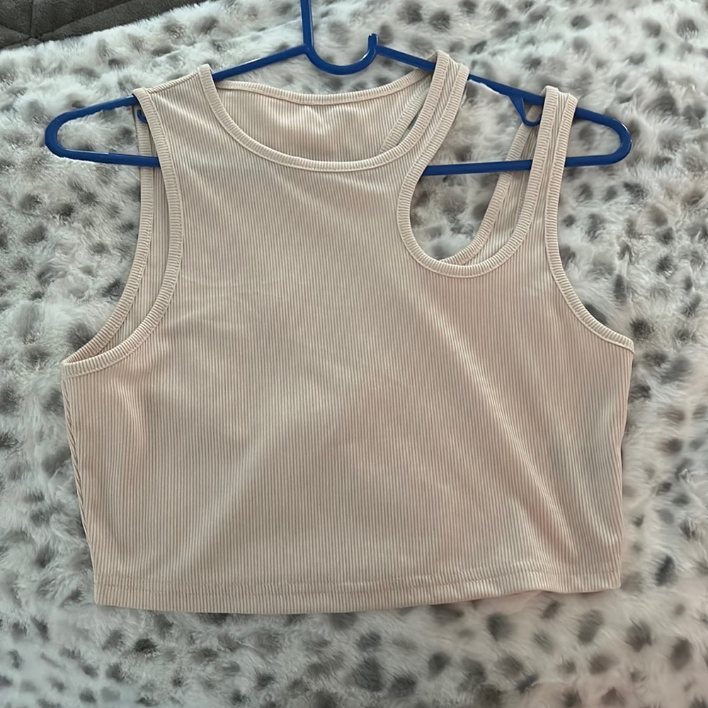 Tan Crop top